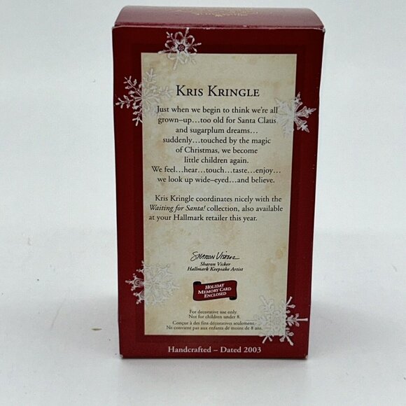 Hallmark 2003 Keepsake Ornament Kris Kringle Santa Claus Holiday Decor - Picture 9 of 9